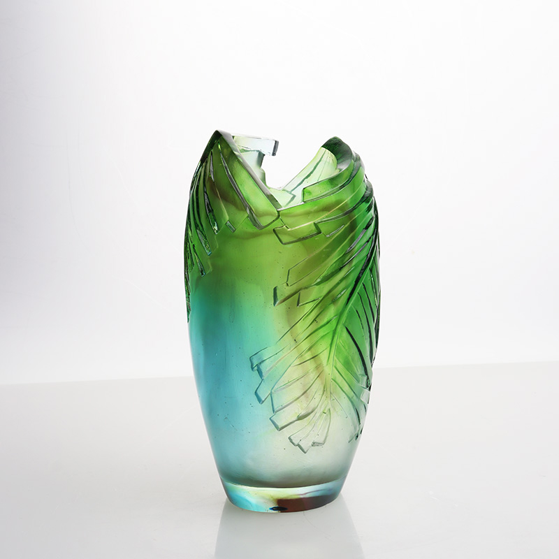 Jarrón de cristal para sala de estar, arreglo Floral, jarrón artístico de cristal, decoración del hogar, adorno para mesa de comedor,