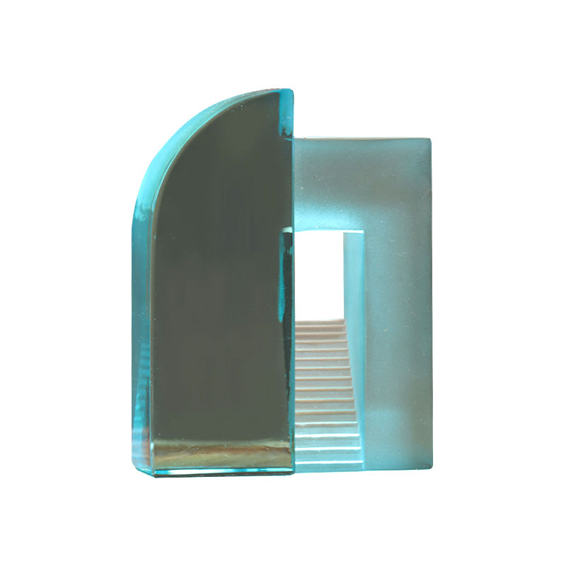 Adornos de juguetes chinos de vidrio esmerilado azul degradado