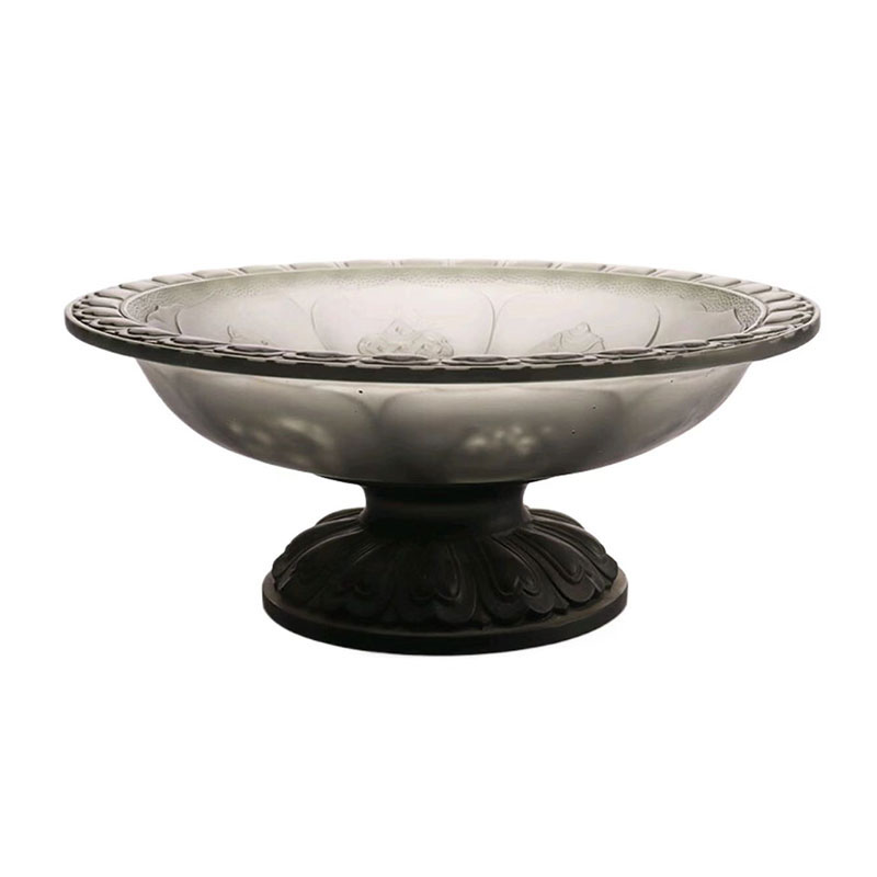 Frutero esmaltado color gris