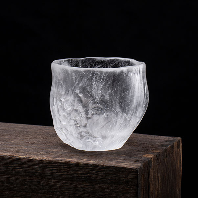 Juego de tazas de té transparentes con tapas