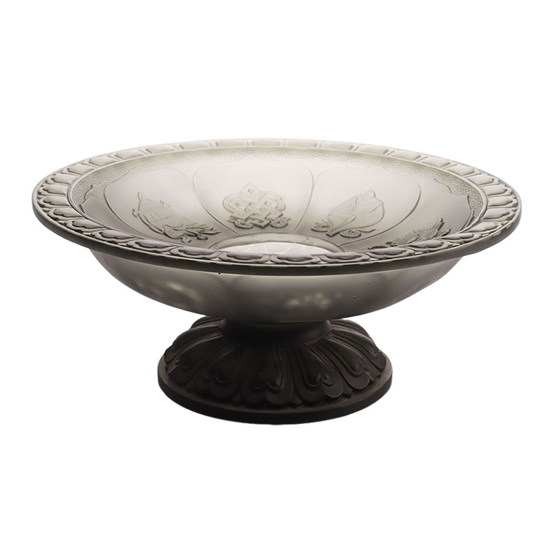 Frutero esmaltado color gris