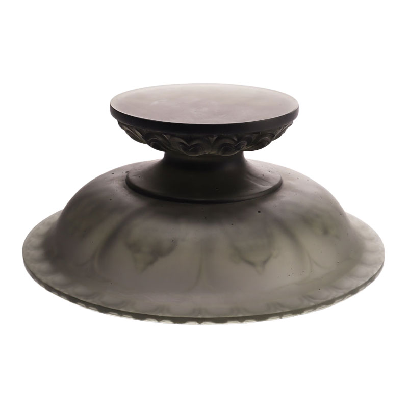 Frutero esmaltado color gris