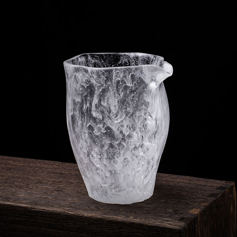 Juego de tazas de té transparentes con tapas