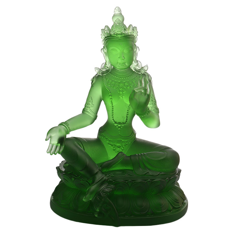 Syamatara, estatuas de cristal de Tara Verde
