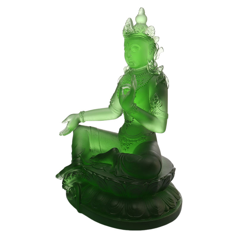 Syamatara, estatuas de cristal de Tara Verde