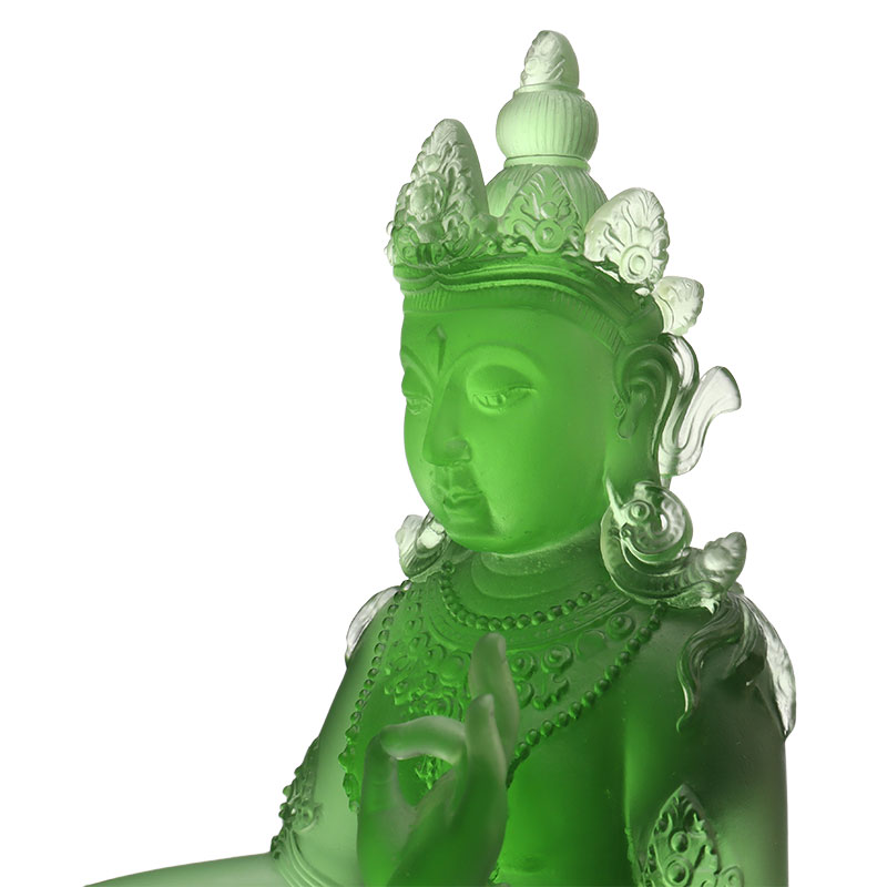 Syamatara, estatuas de cristal de Tara Verde